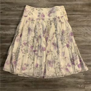 Banana Republic Floral Print Skirt - Size 6